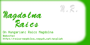 magdolna raics business card